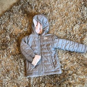 North face reversible girls jacket